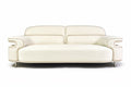 **Nowoczesna biało-szara sofa z zaokrąglonymi krawędziami**